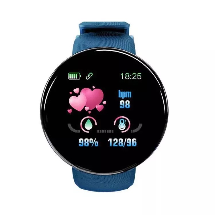D18 Watch Bluetooth Waterproof Smart Bracelet Heart Rate Blood Pressure Sport Tracker Pedometer SmartWatch Men free shipping