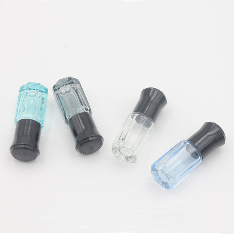 Colorful Small 3ml Glass Roller Bottle Mini Essential oil Bottles 6ml with Stainless Steel Roll on Ball