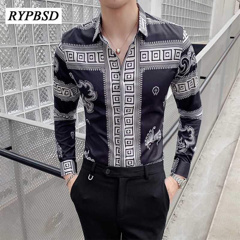 Vintage Dragon Print Casual Shirt Men Long Sleeve High Quality Fashion Slim Fit Dress Shirts Men Black Social Club Tuxedo Shirt
Vintage Dragon Print Casual Shirt Men Long Sleeve High Quality Fashion Slim Fit Dress Shirts Men Black Social Club Tuxedo Shirt
