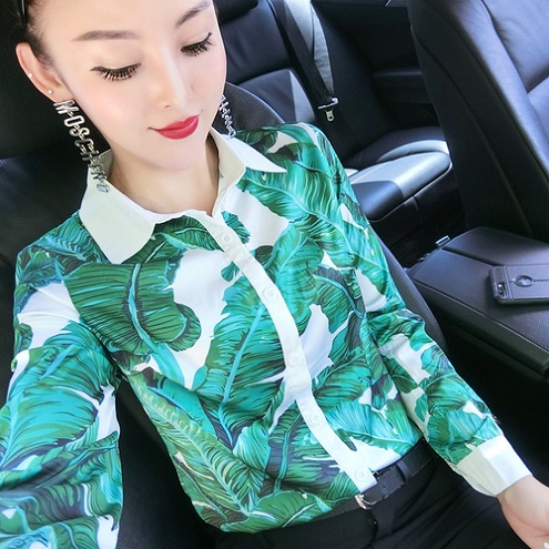 Top New Runway Silk Satin Printed Shirts Women Lantern Sleeve Lapel Neck Elegant Ladies Designer Blouses Sexy Slim Office Button Shirt Tops, White
Top New Runway Silk Satin Printed Shirts Women Lantern Sleeve Lapel Neck Elegant Ladies Designer Blouses Sexy Slim Office Button Shirt Tops, White