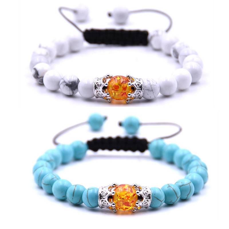 Double Crown flower woven bracelets for men and women meaning identity symbol queen temperament fashion bracelet gift