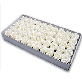 Decorative Flowers & Wreaths 50pcs Diameter 4.5cm Soap Rose Head beauty Wedding Valentine's Day Gift Wedding Bouquet Home Decoration Hand Flower 