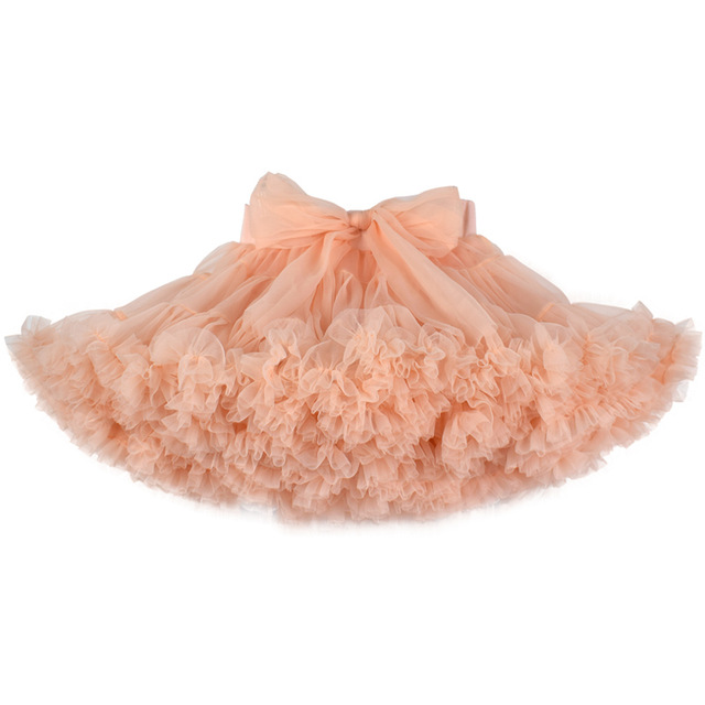 Girls tutu skirt extra fluffy pettiskirt princess soft tulle kids girl party dance skirts 1-10 Years baby