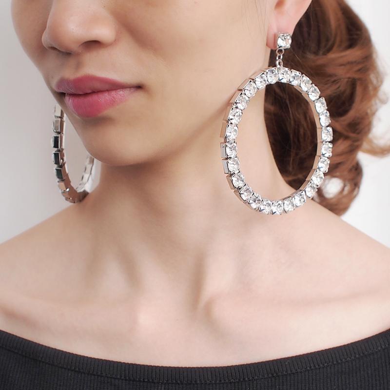 Round Rhinestone Drop Earrings For Women Luxury Wedding Circular Statement Big Earrings Golden Silver Color Jewelry UKEN
Round Rhinestone Drop Earrings For Women Luxury Wedding Circular Statement Big Earrings Golden Silver Color Jewelry UKEN