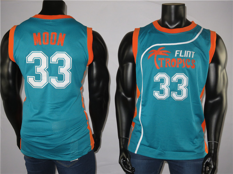 

The Fresh Prince of Bel-Air 33 Jackie Moon Tropics Semi Pro Movie Men's Jersey 100% Stitched High Quality Basketball Jersey Embroidered