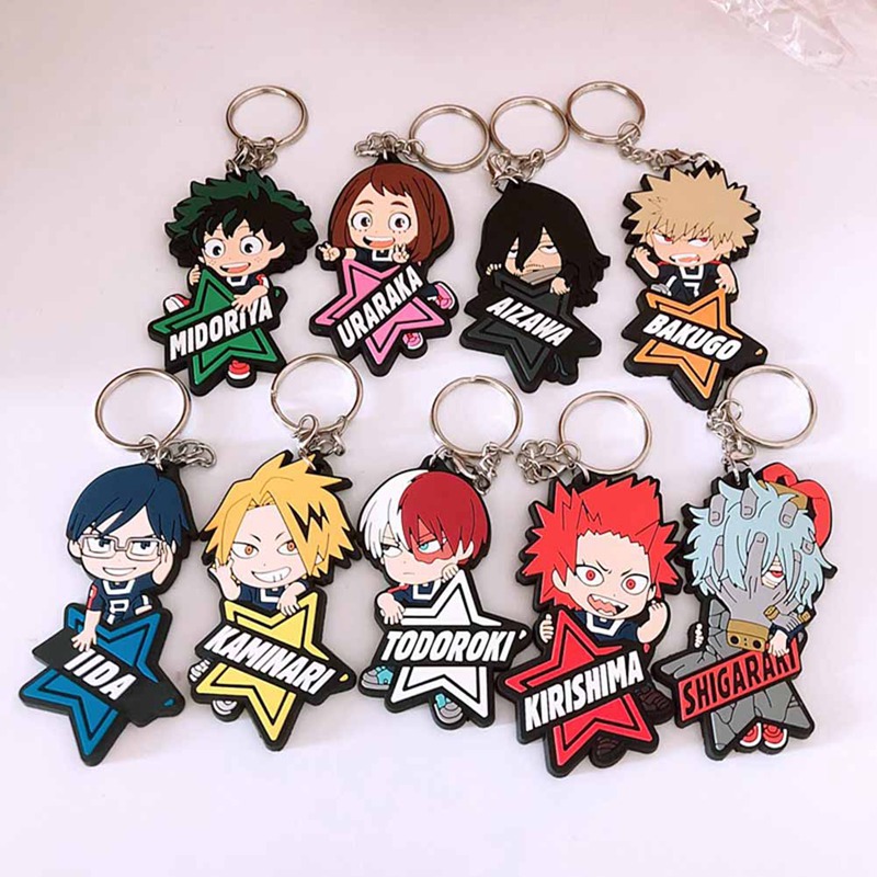 Keychains Boku No Hero Academia Pvc Soft Keychain Pendant My Gift Llavero Chaveiro Jewelry Accessories
Keychains Boku No Hero Academia Pvc Soft Keychain Pendant My Gift Llavero Chaveiro Jewelry Accessories