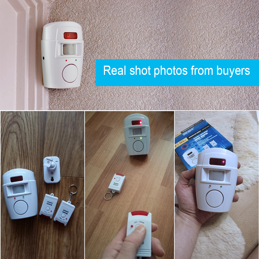 Home Security PIR MP Alert Infrared Sensor Anti-theft Motion Detector Alarm Monitor Wireless Alarm system