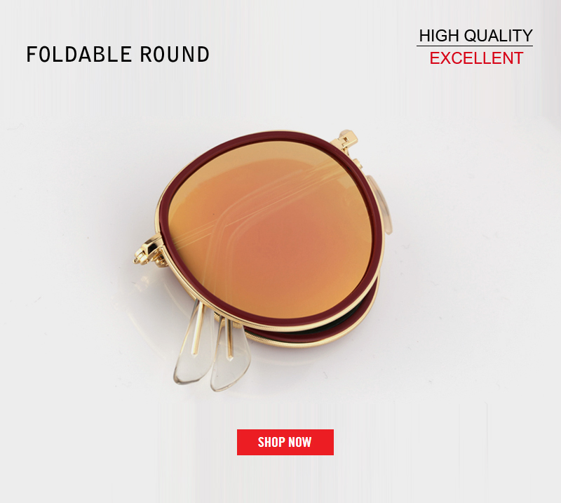 2019 HOT Women metal Fashion folding Round 3517 sun glasses Ladies Vintage Retro Brand Designer pink Female mirror SunGlasses UV400 gafas
2019 HOT Women metal Fashion folding Round 3517 sun glasses Ladies Vintage Retro Brand Designer pink Female mirror SunGlasses UV400 gafas