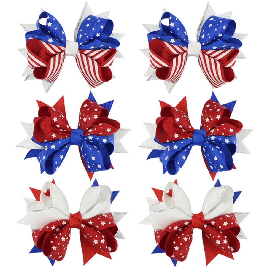 Kids American Flag Print Barrettes Fashion Children 4th of July Bow Hair Clip Cute Girl Swallowtail Hairpins Hair Accessories LT-TTA1021, Golden;silver
Kids American Flag Print Barrettes Fashion Children 4th of July Bow Hair Clip Cute Girl Swallowtail Hairpins Hair Accessories LT-TTA1021, Golden;silver