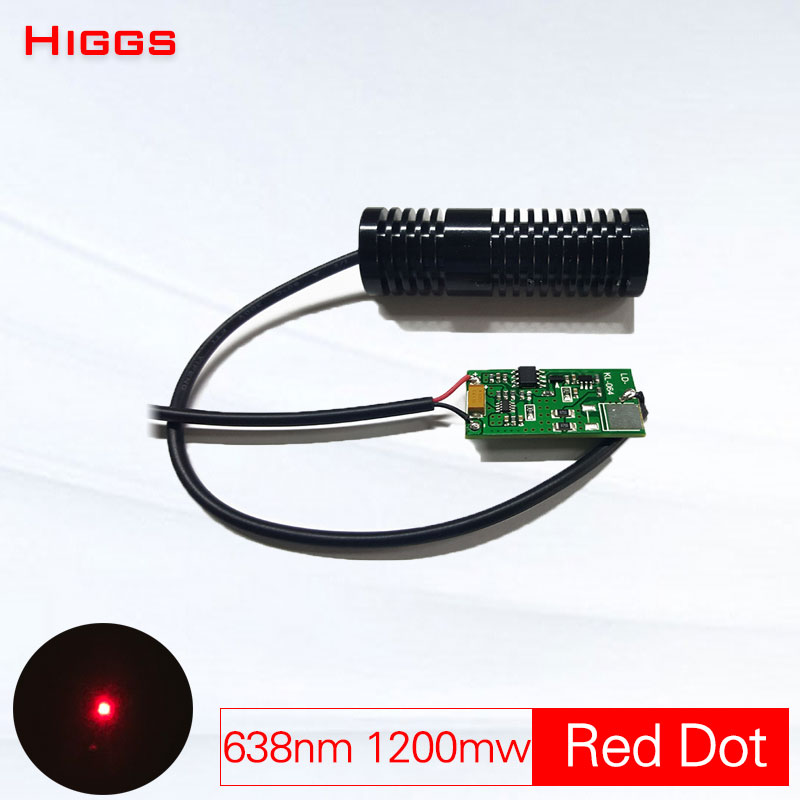 Big power 638nm 1200mw red dot laser module diameter 20mm DC 12V Industrial grade laser long-range locator pointer sight
Big power 638nm 1200mw red dot laser module diameter 20mm DC 12V Industrial grade laser long-range locator pointer sight