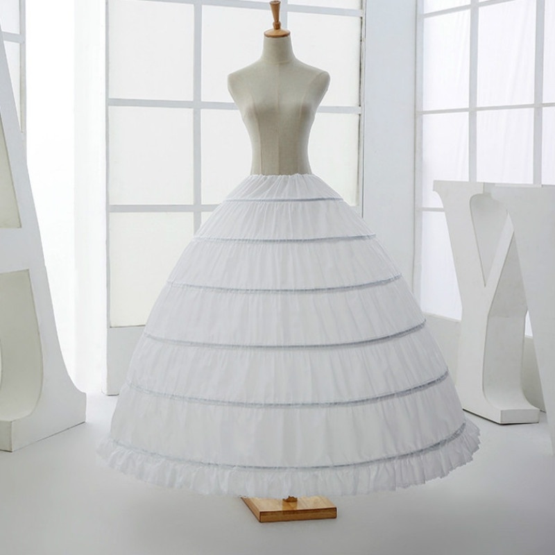 High Quality Cheap White 6 Hoops Petticoats Plus Size Organza For Ball Gown Wedding Dresses Crinoline Underskirt
High Quality Cheap White 6 Hoops Petticoats Plus Size Organza For Ball Gown Wedding Dresses Crinoline Underskirt