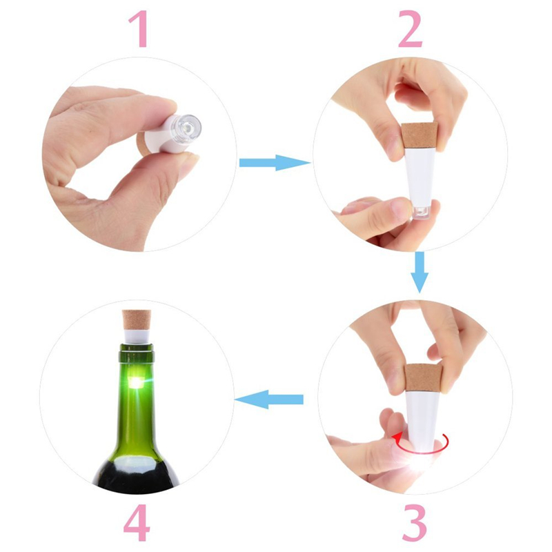 Bottle Lights LED Night Light USB Rechargeable Cork Shape Craft Lights for Wine Bottles Party Decor Lamp