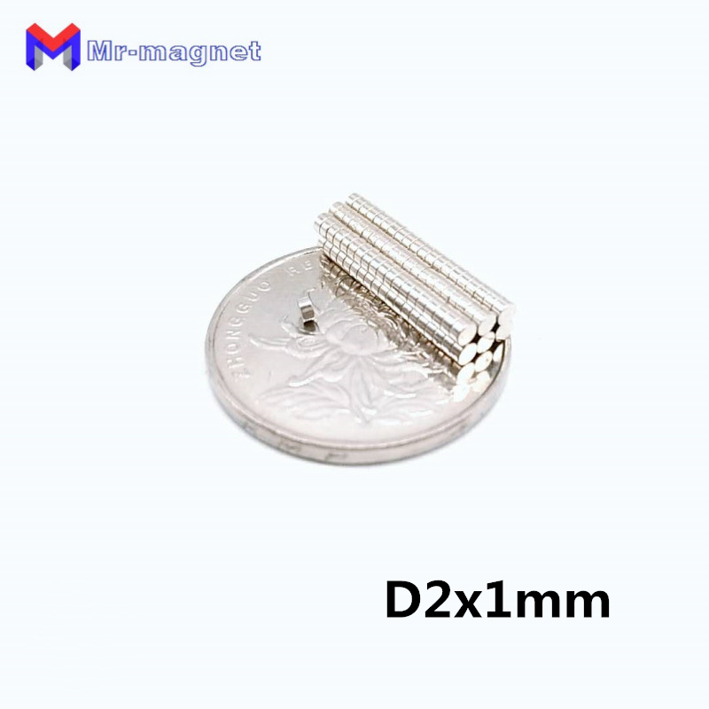 imanes 200pcs 2x1 neodymium magnet permanent n35 ndfeb super strong powerful small round magnetic magnets disc 2mm x 1mm