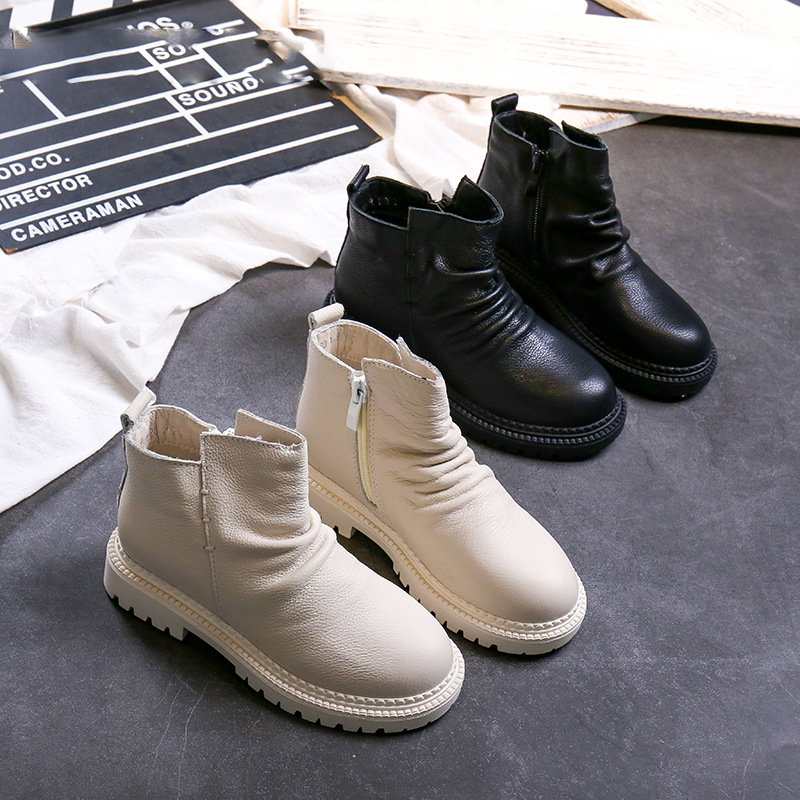 Kids Shoes Autumn Girls Fashion Real Leather Boots Boys Black Fold Shoes for Children Princess Dress Booties
Kids Shoes Autumn Girls Fashion Real Leather Boots Boys Black Fold Shoes for Children Princess Dress Booties