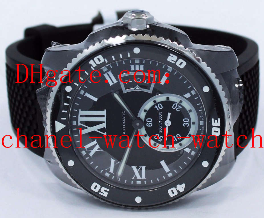 Top Quality Calibre De Diver WSCA0006 42mm Black ADLC Automatic Machinery Mens Watch Rubber Band Men's Sport Wrist Watches
Top Quality Calibre De Diver WSCA0006 42mm Black ADLC Automatic Machinery Mens Watch Rubber Band Men's Sport Wrist Watches