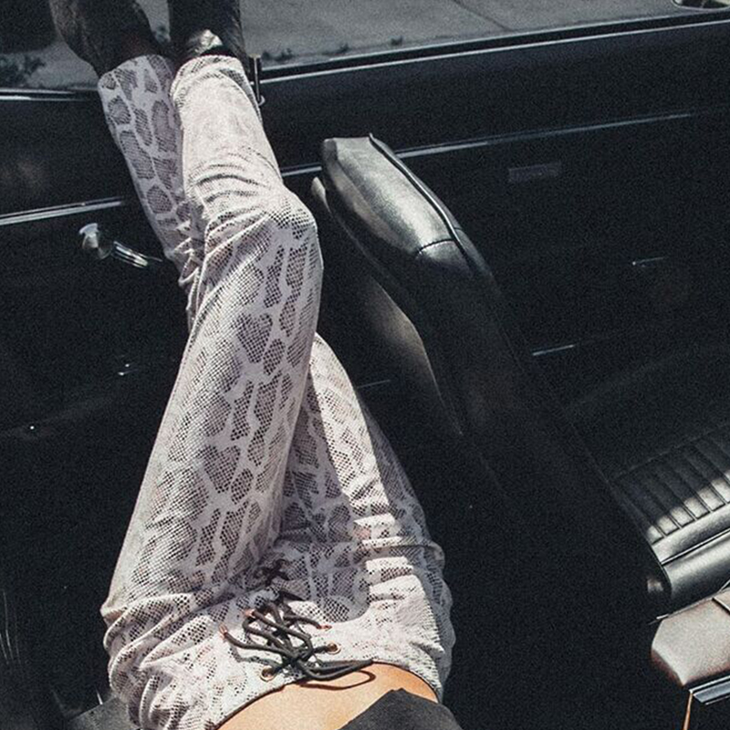 OMSJ 2019 Fashion Lace Up High Waist Pants Women Snake Print Pencil Pants Trouser Ladies Legging High Waist Autumn Sporting Slim, White
OMSJ 2019 Fashion Lace Up High Waist Pants Women Snake Print Pencil Pants Trouser Ladies Legging High Waist Autumn Sporting Slim, White