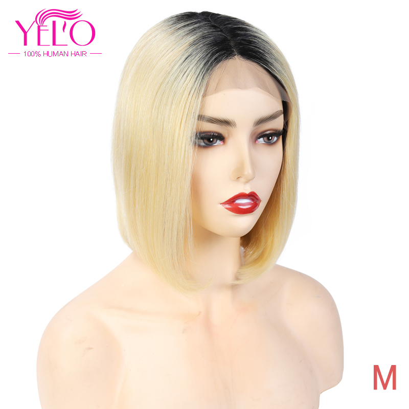 YELO Hair Products 1B/613# Short Bob Wigs 8-14 Inch 150% Density Brazilian Remy Straight Middle Part Human Hair Wig, As pic
YELO Hair Products 1B/613# Short Bob Wigs 8-14 Inch 150% Density Brazilian Remy Straight Middle Part Human Hair Wig, As pic
