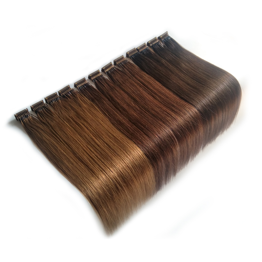 New 6d Hair Extensions Micro Ring Bead Loop Human Hair Extensions First Generation Products 200s 100g Cuticle Aligned Virgin Hair 14-28inch