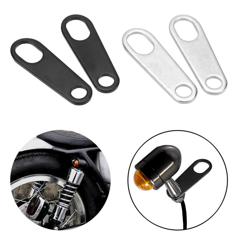 Motorcycle Turn Signal Light Mount Brackets Lamp Holder Shock Bracket Universal Fork Ear Clamps Moto Accessories