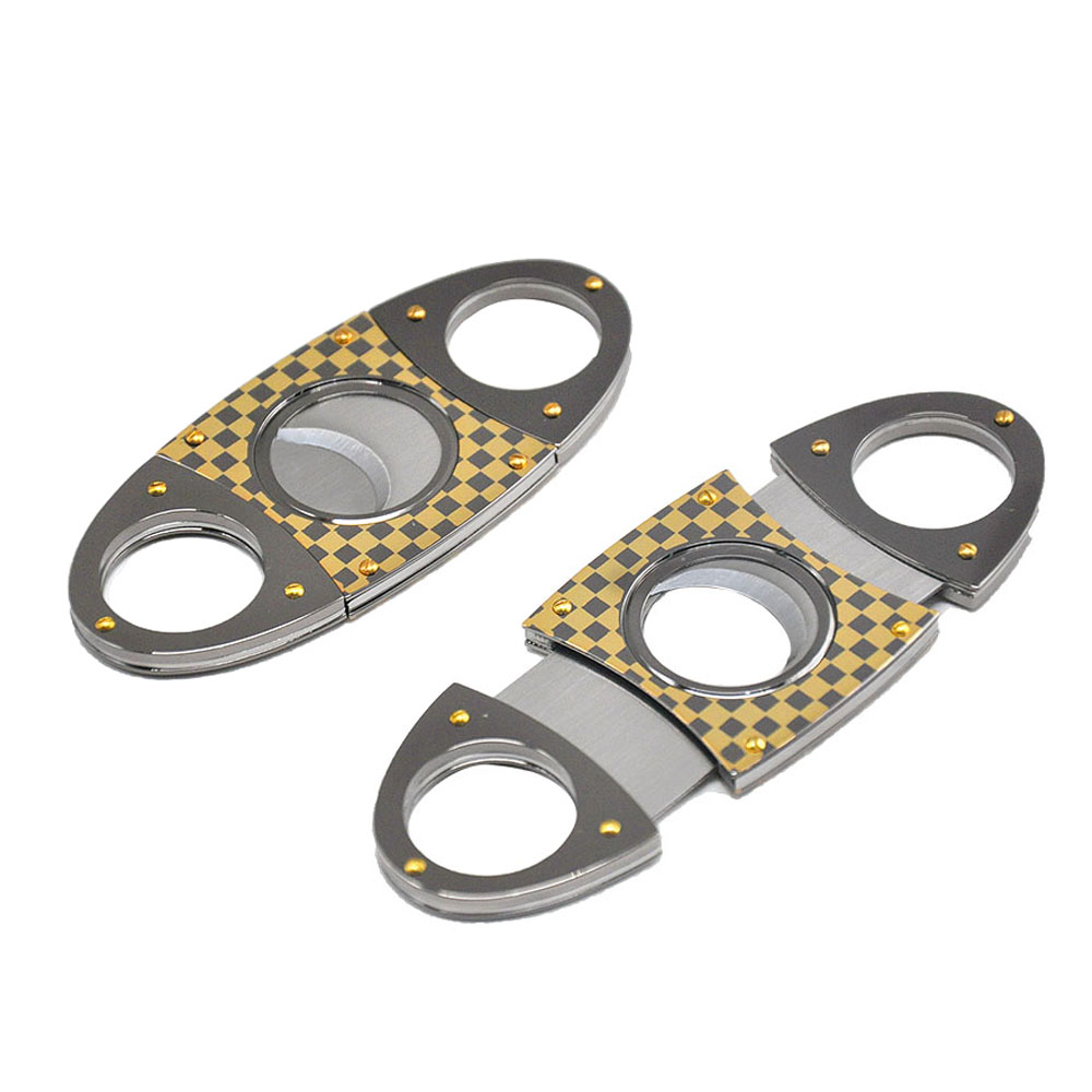 FOCUS Stainless Steel Cigar Cutter Guillotine Stainless Steel Double Blade Max 62 Ring Gray Cuban Cigar Cutter Knife Scissor
FOCUS Stainless Steel Cigar Cutter Guillotine Stainless Steel Double Blade Max 62 Ring Gray Cuban Cigar Cutter Knife Scissor