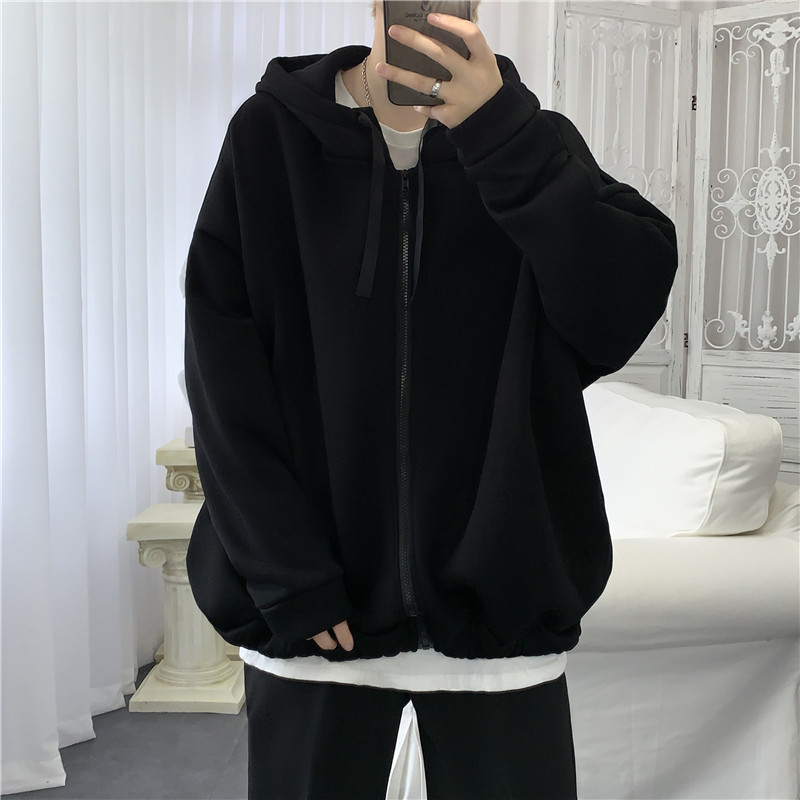 2019 Autumn And Winter New Youth Popular Loose Hooded Sweatshirt Fashion Casual Solid Color Jacket Black Gray / Khaki -XL
2019 Autumn And Winter New Youth Popular Loose Hooded Sweatshirt Fashion Casual Solid Color Jacket Black Gray / Khaki -XL