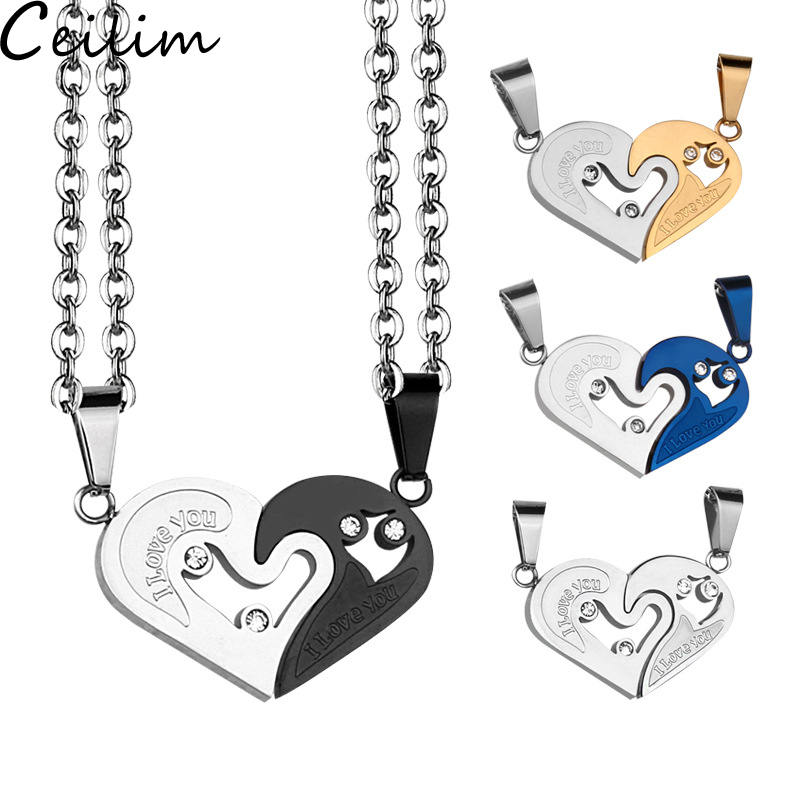 2 pcs/set Love Heart Pendant Necklace for Women Men Romantic Valentine's Day Gold Pendant Necklace Broken Heart Jewelry Gifts
2 pcs/set Love Heart Pendant Necklace for Women Men Romantic Valentine's Day Gold Pendant Necklace Broken Heart Jewelry Gifts