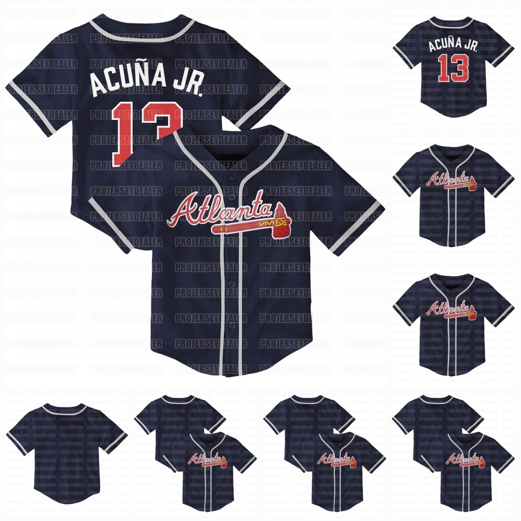 Ronald Acuna Jr. 2021 Infant Toddler Baby Jersey Ozzie Albies Austin Riley Felix Hernandez Freddie Freemanandez Muncy Pederson Buehlerb, Navy
Ronald Acuna Jr. 2021 Infant Toddler Baby Jersey Ozzie Albies Austin Riley Felix Hernandez Freddie Freemanandez Muncy Pederson Buehlerb, Navy