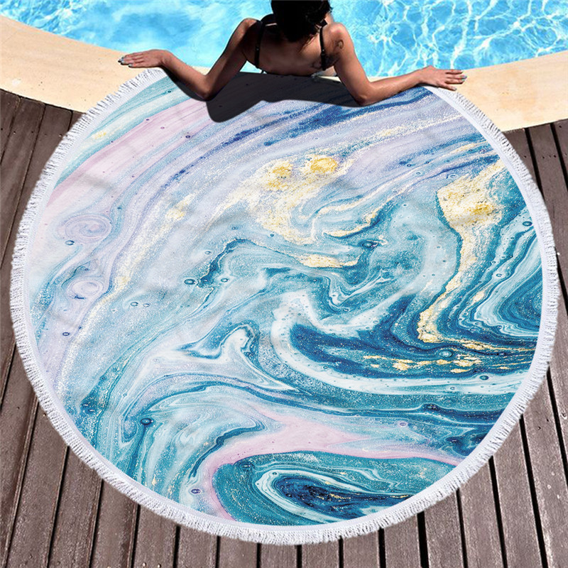 Marble Mat Beach Blanket Large Round Beach Towel for Adult Colorful Quicksand Pattern Bath Travel Camping Mat Blanket Sand
Marble Mat Beach Blanket Large Round Beach Towel for Adult Colorful Quicksand Pattern Bath Travel Camping Mat Blanket Sand