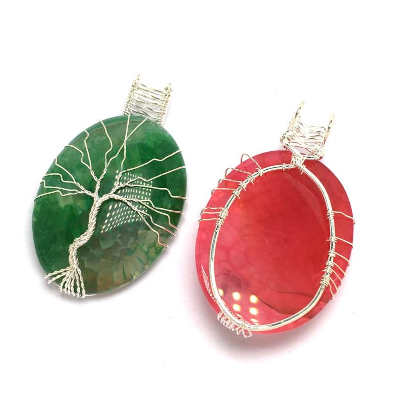 Natural Stone Pendant Two-in-one hole agated with silver thread Pendant Making for Jewelry Necklace Accessories Gift for Women
Natural Stone Pendant Two-in-one hole agated with silver thread Pendant Making for Jewelry Necklace Accessories Gift for Women