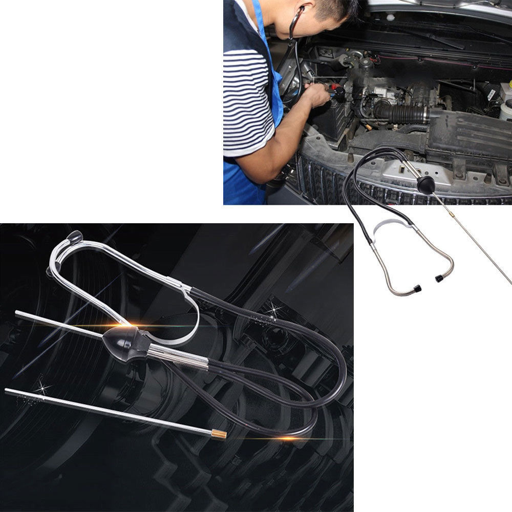 Car Engine Block Diagnostic Automotive Hearing Tools Anti-shocked Durable Chromed-steel Auto Engines Tester Diagnostics