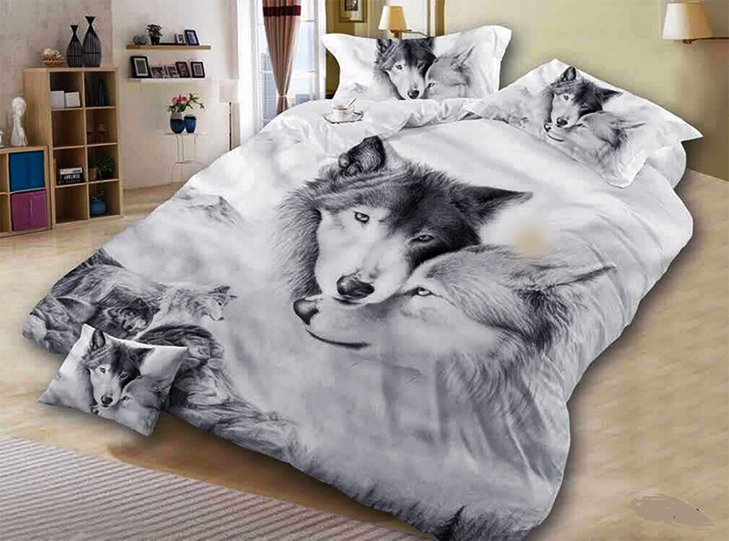 Couple Wolf 3D Print Duvet Cover Set Fashion Black White Bedding Set Single Double King Size Home Textile 2019 New Design
Couple Wolf 3D Print Duvet Cover Set Fashion Black White Bedding Set Single Double King Size Home Textile 2019 New Design
