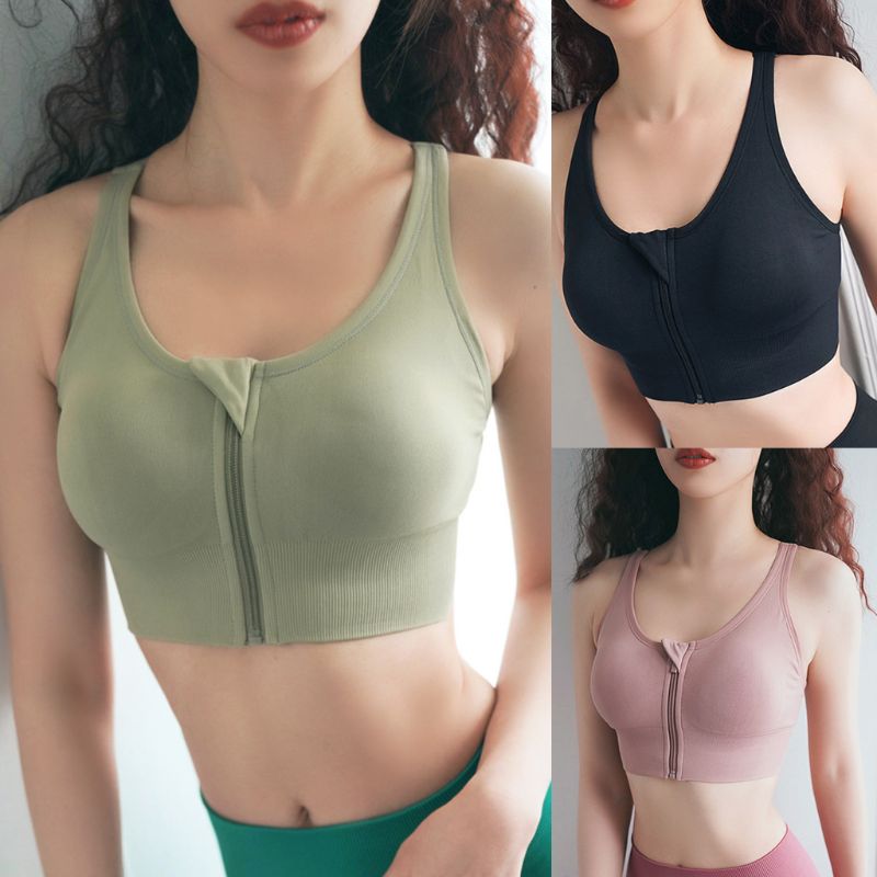 Women Yoga Sports Push Up Bra Zipper Front Letters Cross Strappy Backless Workout Bralette Running Fitness Gym Crop Top, Bk
Women Yoga Sports Push Up Bra Zipper Front Letters Cross Strappy Backless Workout Bralette Running Fitness Gym Crop Top, Bk