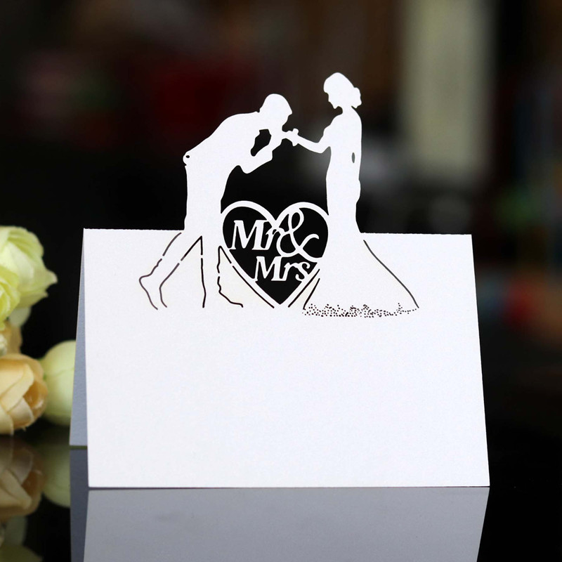 New 100Pcs White Lovers Love Wedding Seat Card Hollow Sign-in Card Wedding Table Diamond MS & MRS Desk 6Z
New 100Pcs White Lovers Love Wedding Seat Card Hollow Sign-in Card Wedding Table Diamond MS & MRS Desk 6Z