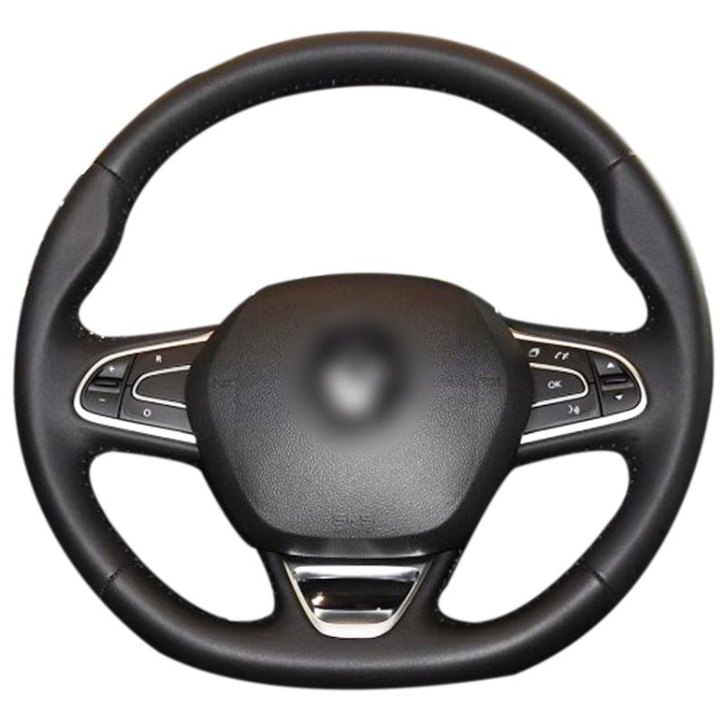 Hand Sew Black Genuine Leather Car Steering Wheel Cover for Kadjar 2015-2019 Koleos 2017-2019 Megane 2016-2019
Hand Sew Black Genuine Leather Car Steering Wheel Cover for Kadjar 2015-2019 Koleos 2017-2019 Megane 2016-2019