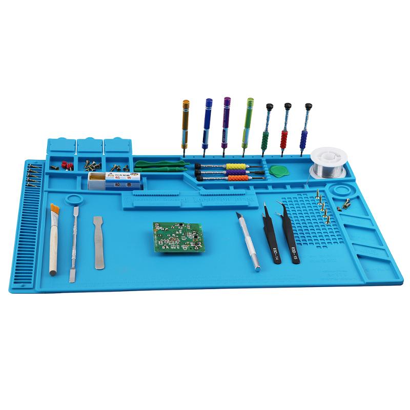 S-170 S-160 S-150 Heat Insulation Mat Soldering Silicone Pad Desk Maintenance Platform For Repair Work Mat Station With Magnetic
S-170 S-160 S-150 Heat Insulation Mat Soldering Silicone Pad Desk Maintenance Platform For Repair Work Mat Station With Magnetic