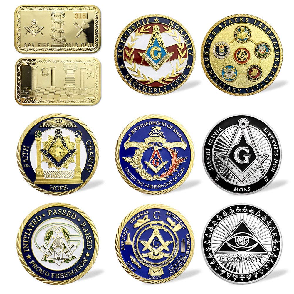 Masonic Working Tools Sign Souvenir Coin Freemasons Accessories Masonic Challenge Coin Square Gold Nugget Badge Collectibles Token
Masonic Working Tools Sign Souvenir Coin Freemasons Accessories Masonic Challenge Coin Square Gold Nugget Badge Collectibles Token