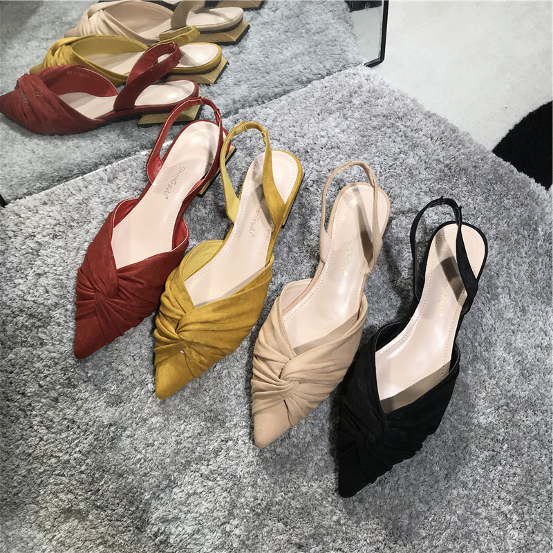 Pleated big bow-knot velvet sandals women spike low heels slides cover toe sandalias slingback pointed toe sandalen women shoes, Black
Pleated big bow-knot velvet sandals women spike low heels slides cover toe sandalias slingback pointed toe sandalen women shoes, Black