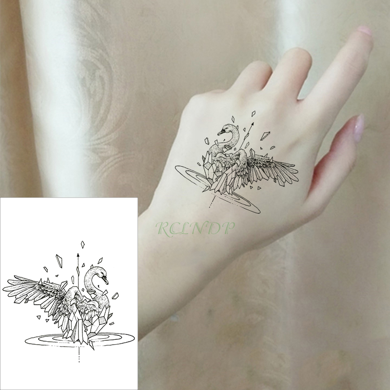 Waterproof Temporary Tattoo Sticker cartoon swan bird small art black fake tatto flash tatoo hand leg arm back for kid men women
Waterproof Temporary Tattoo Sticker cartoon swan bird small art black fake tatto flash tatoo hand leg arm back for kid men women