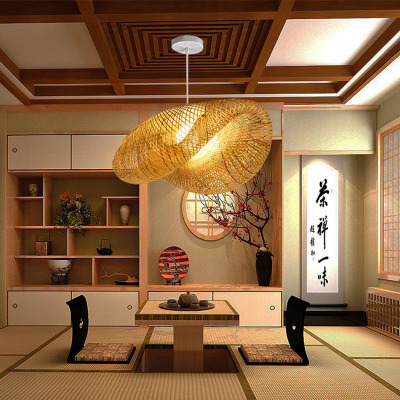 Modern Led E27 Southeast Asia Bamboo Handwork LED Pendant Lights Creative Hanglamp Pendant light For Dinning Room Bar Store