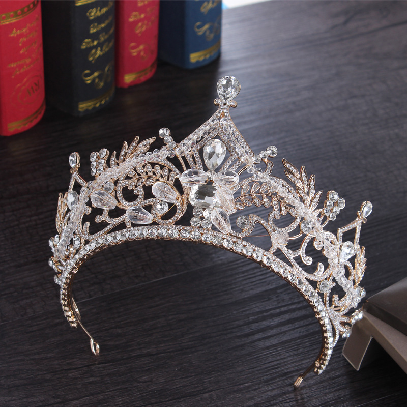 Luxury Bridal Crowns Full Circle Tiaras Pageant Rhinestones Royal King Queen Princess Crowns Wedding Bridal Brides Crown Party HeadPieces