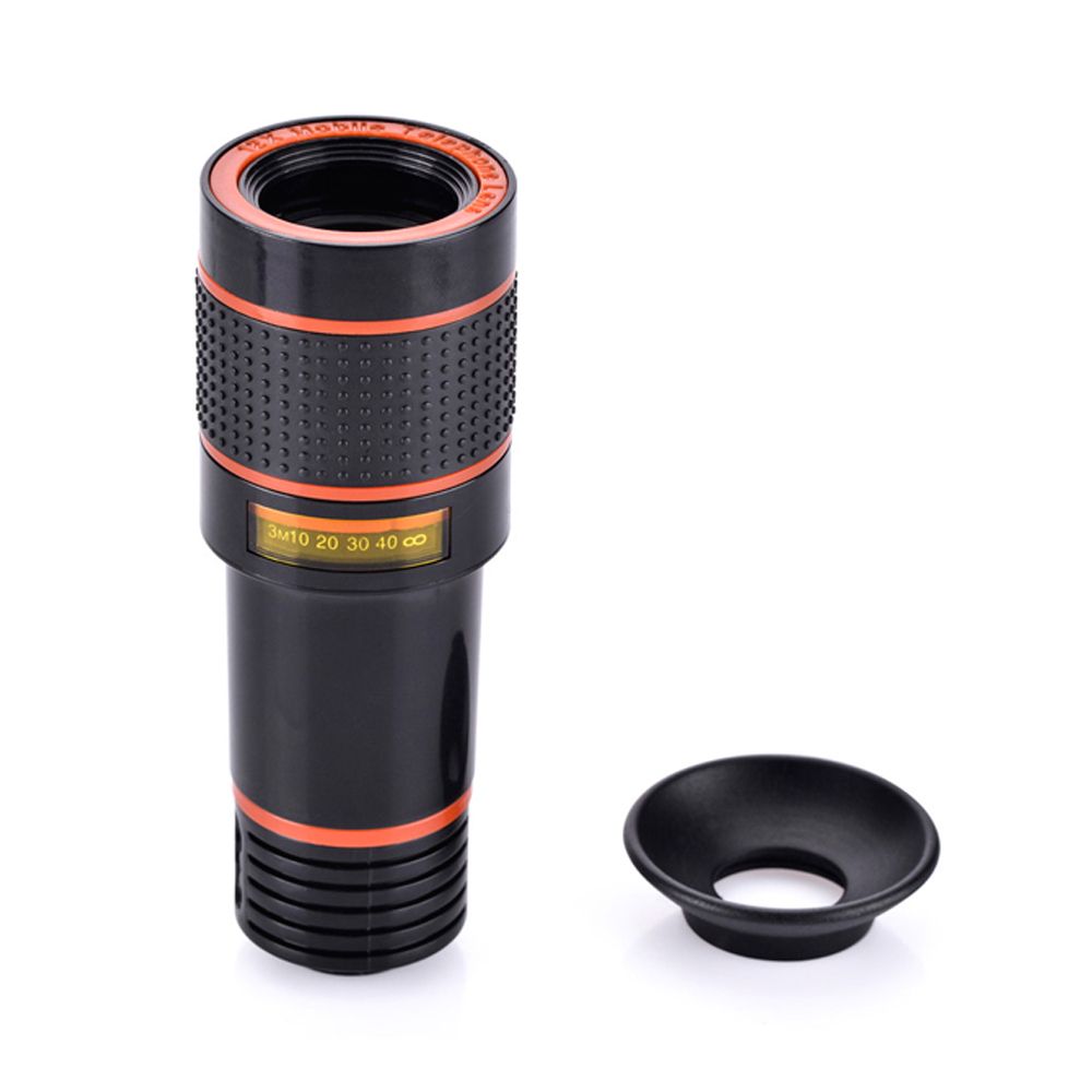 Universal Clip 8X 12X Zoom Cell Phone Telescope Lens Telepo External Smartphone Camera Lens For iPhone Samsung Huawei PDA439708695