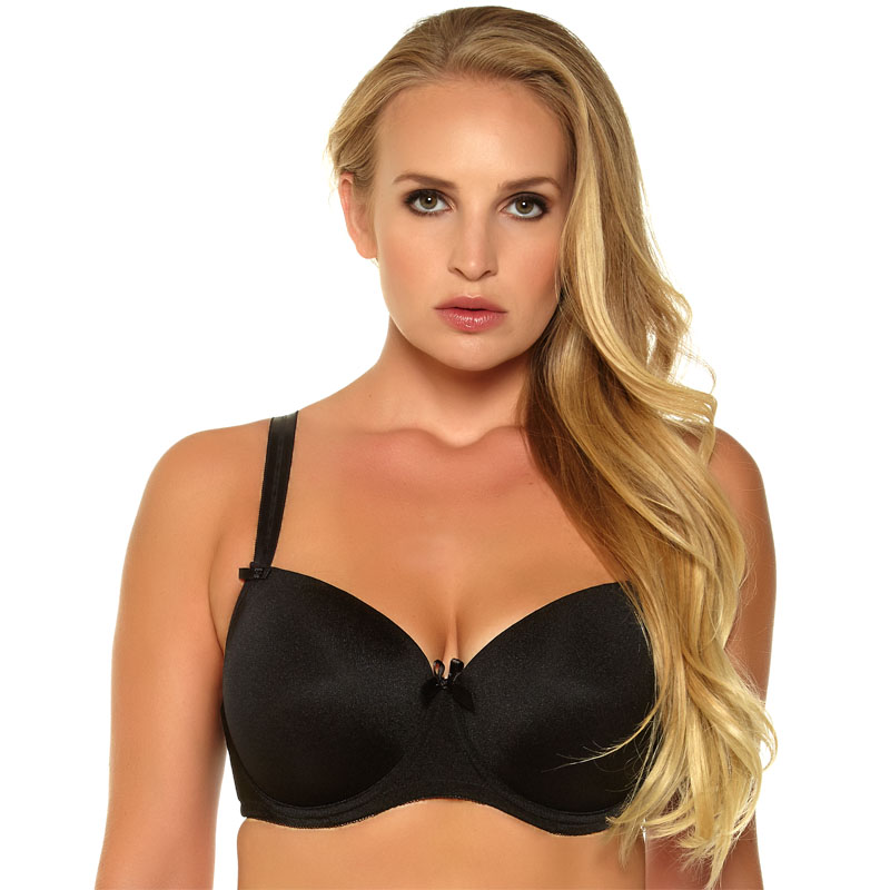 Bras Mierside 655 Women Black/Beige Plus Size Bralette Push Up Solid Color Underwear Sexy Comfortable 36-46 D/DD/DDD/E/F/G