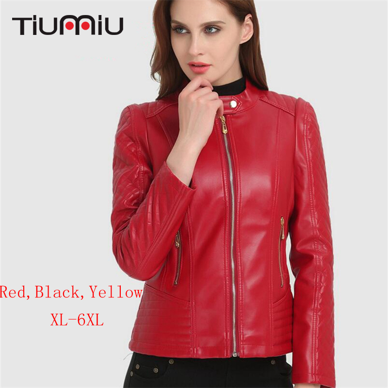 Plus Size -6XL Leather Jacket Women Sexy Autumn Winter Coat Girls Moto&Biker Faux Leather Coat Slim Short PU Jacket Streetwear, Red
Plus Size -6XL Leather Jacket Women Sexy Autumn Winter Coat Girls Moto&Biker Faux Leather Coat Slim Short PU Jacket Streetwear, Red