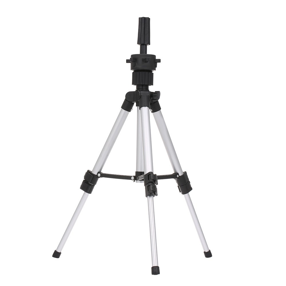 Adjustable Wig Stand Hairdressing Tripod Stand Training Mannequin Head Holder Clamp Hair Wig False Head Model Stands with Non-Slip Base