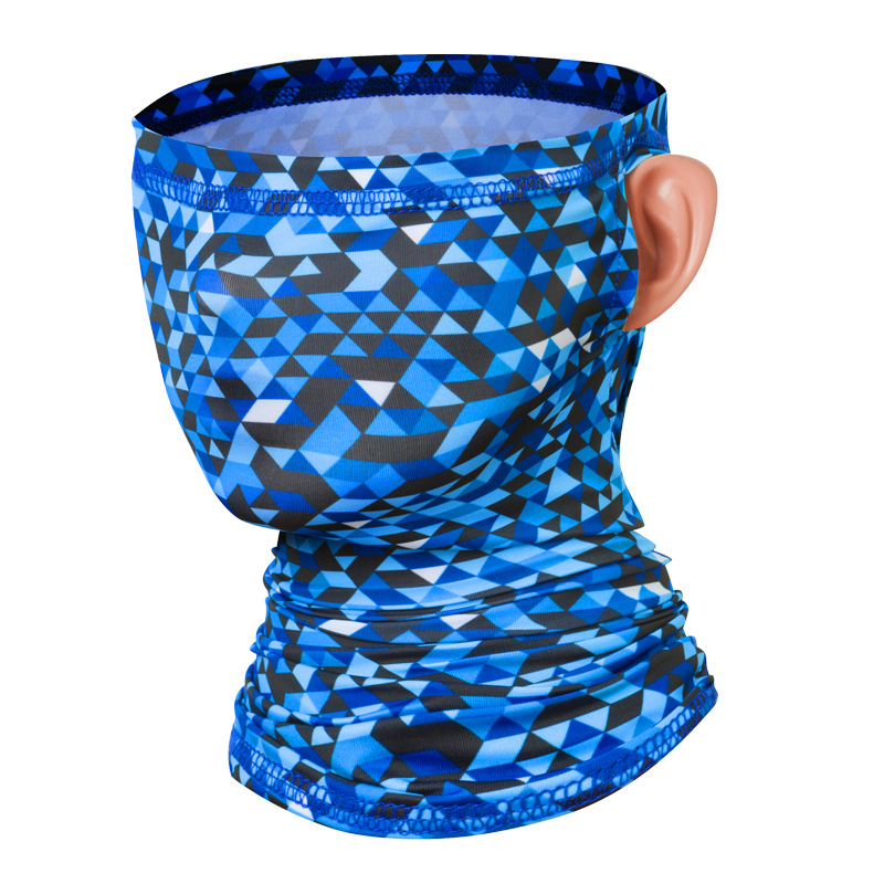 Landscape Painting Outdoor Scarf Mask Men And Women Riding Outdoors Breathable Magic Ice Silk Headscarf Mask Windproof Masks