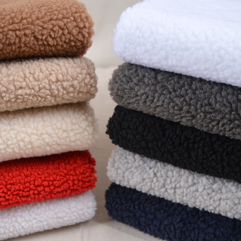 Plush Polar Fleece Fabric BY the Half Yard Thick Imitation Wool Clothing Lining Shoes Warm Lining Handmade DIY Material