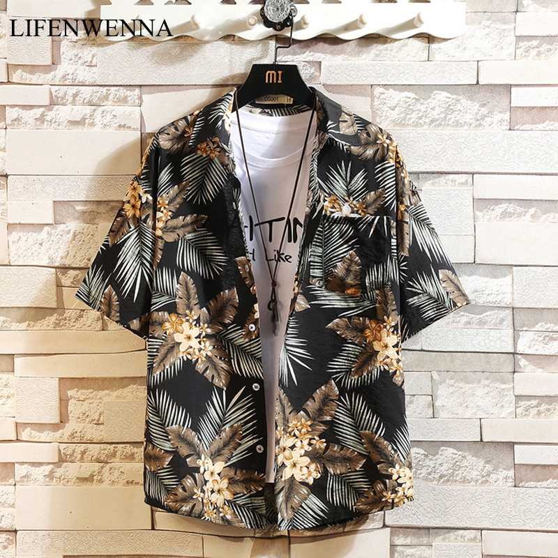 LIFENWENNA Summer Hot Sell Men's Beach Shirt Fashion Short Sleeve Floral Loose Casual Shirts Plus Size Hawaiian Shirt M-5XL, C3017
LIFENWENNA Summer Hot Sell Men's Beach Shirt Fashion Short Sleeve Floral Loose Casual Shirts Plus Size Hawaiian Shirt M-5XL, C3017