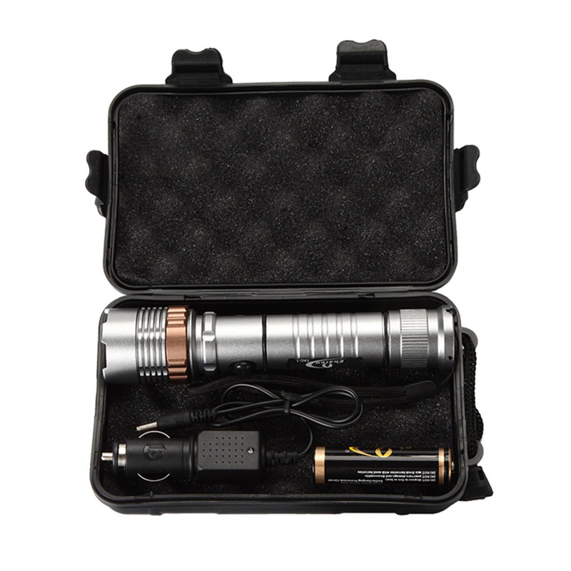 Ekaiou TAC-1 3800 Lumens Zoom Adjustable XM-L T6 18650 LED Flashlights Torches with 1x18650 Battery + Charger & Gift Boxes
Ekaiou TAC-1 3800 Lumens Zoom Adjustable XM-L T6 18650 LED Flashlights Torches with 1x18650 Battery + Charger & Gift Boxes