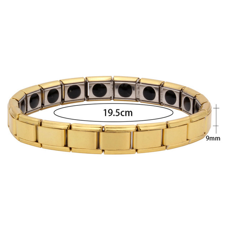 Sale 316L Titanium Health Care Therapy Bracelet Magnetic Relief Energy Men Women Bracelets For Lovers