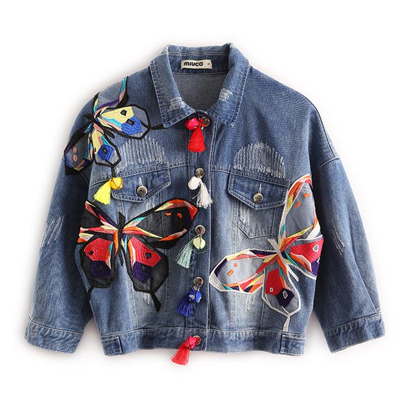new New arrival women's butterfly Embroidery denim jacket Women Jeans Coats Lady's casual loose coat Female fashion outerwear, Black;brown
new New arrival women's butterfly Embroidery denim jacket Women Jeans Coats Lady's casual loose coat Female fashion outerwear, Black;brown